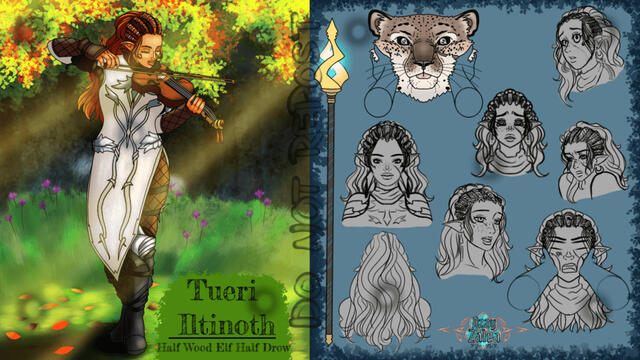 Character Concept: Tueri Iltinoth (based on player character from Baldur's Gate 3)
