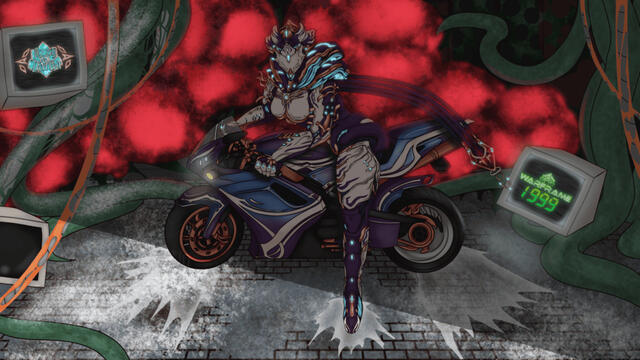 Fanart of DE's Warframe 1999